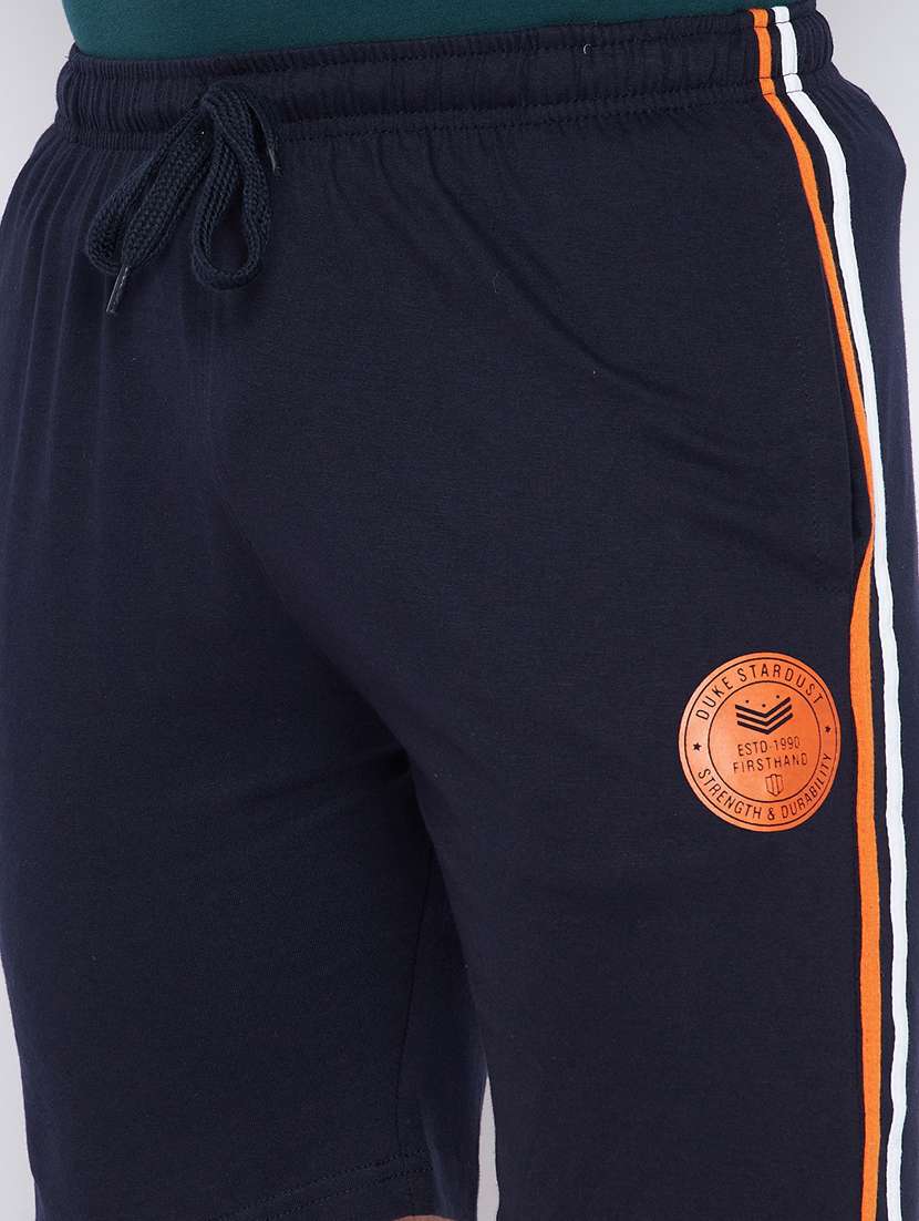 navy blue solid blend short - 18316247 - Standard Image - 4