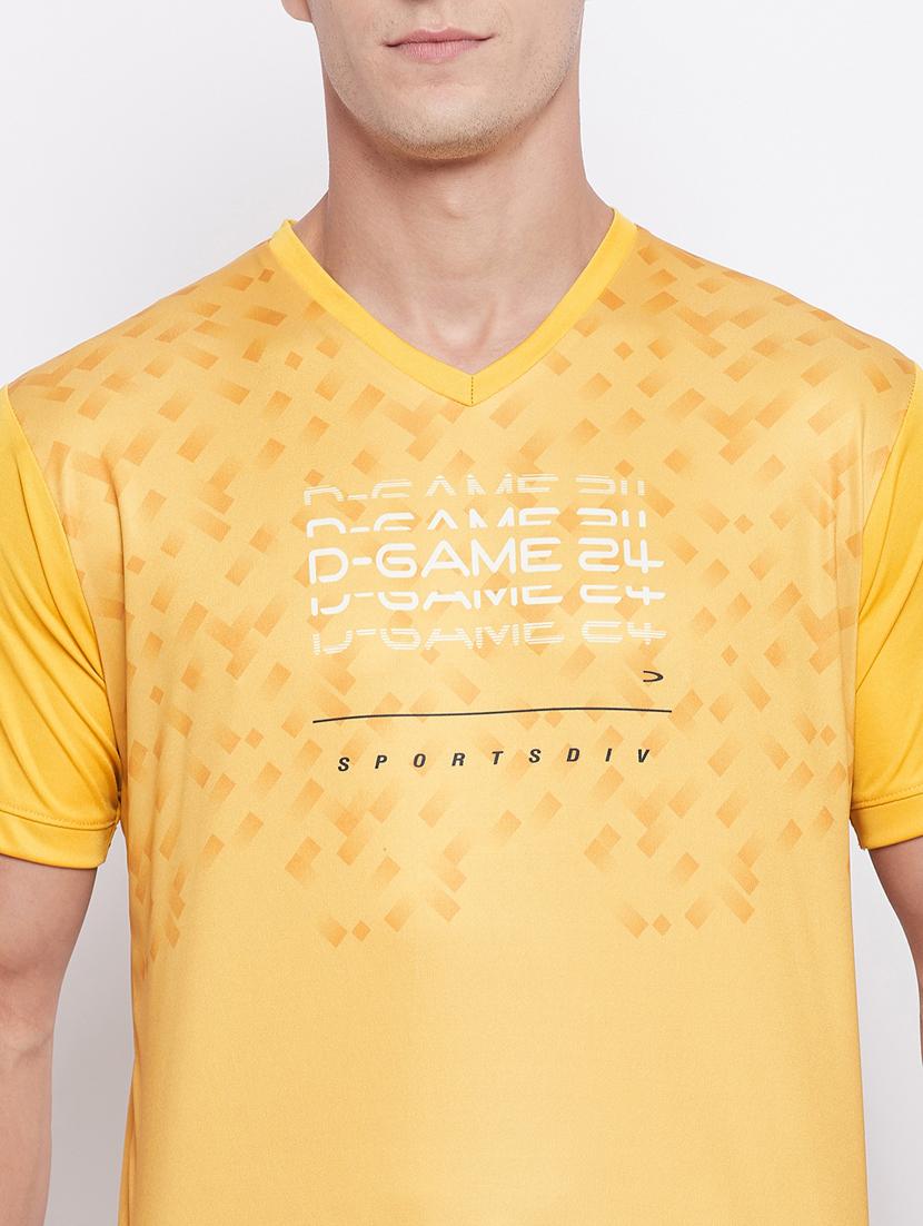 yellow front-printed t-shirt - 18316250 - Standard Image - 4