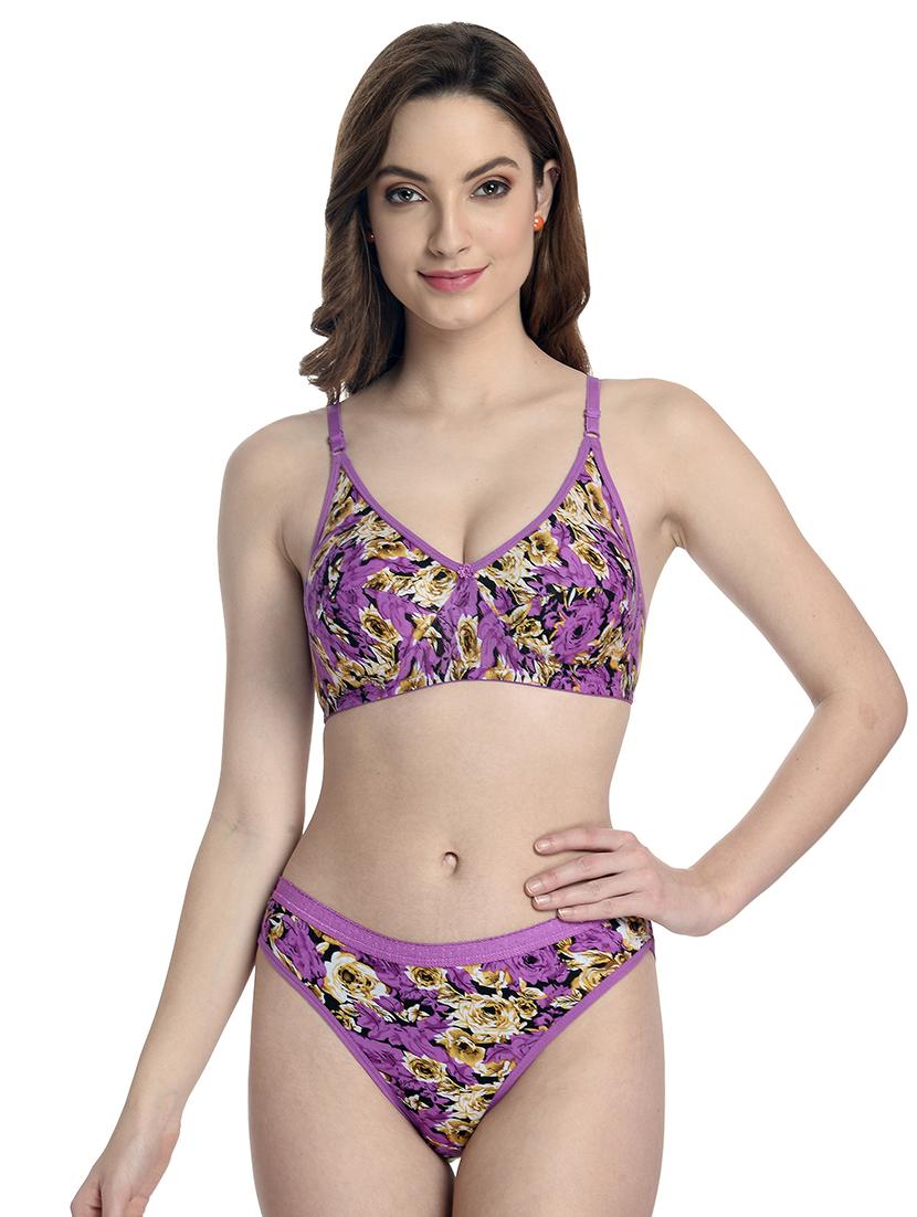 set of 2 floral bras and panty set - 18317476 - Standard Image - 4