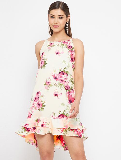 women's high low floral dress - 18317544 -  Standard Image - 0