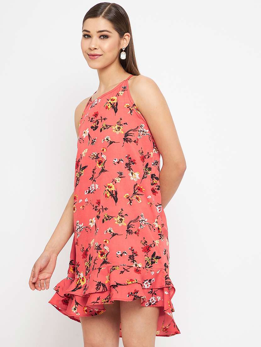 women's high low floral dress - 18317545 -  Standard Image - 1