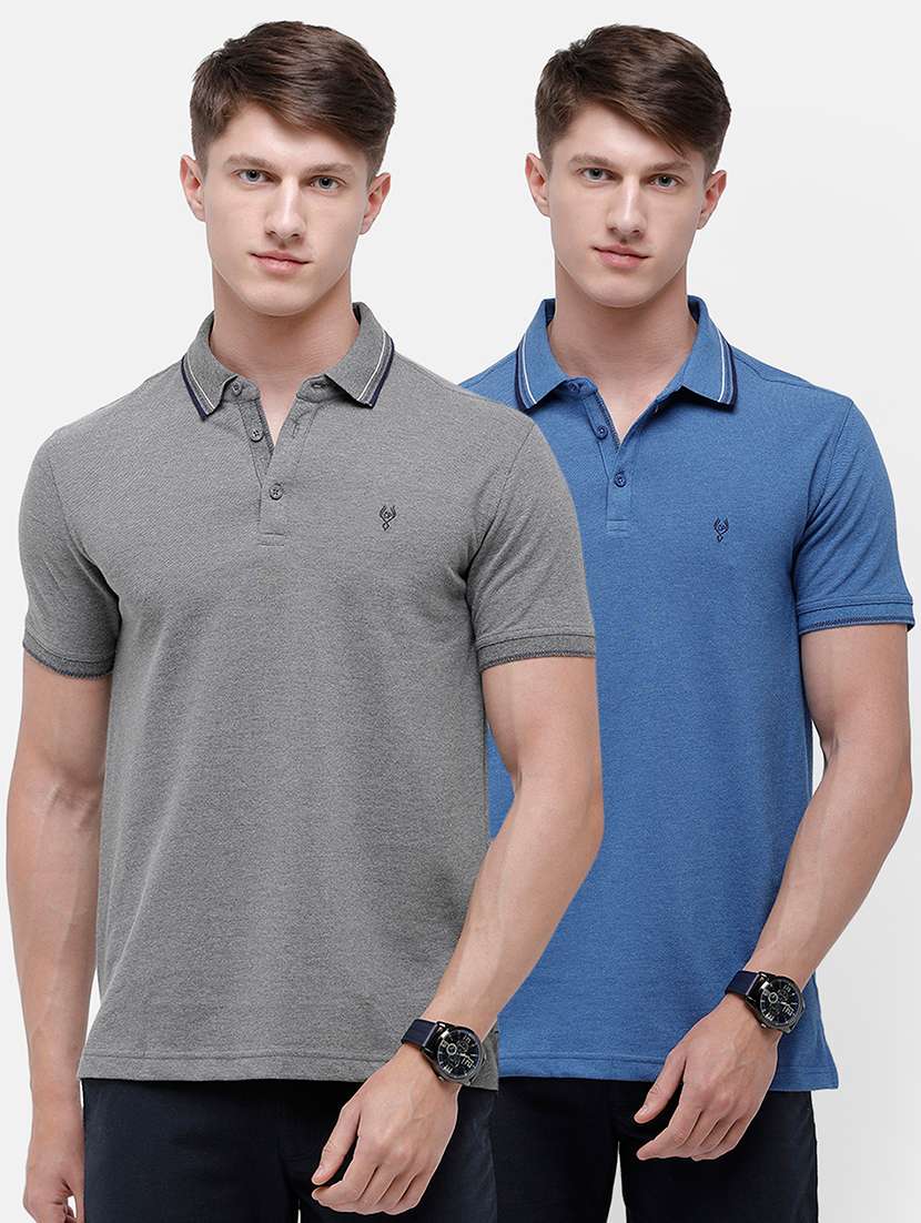 set of 2 solid polo combos t-shirt