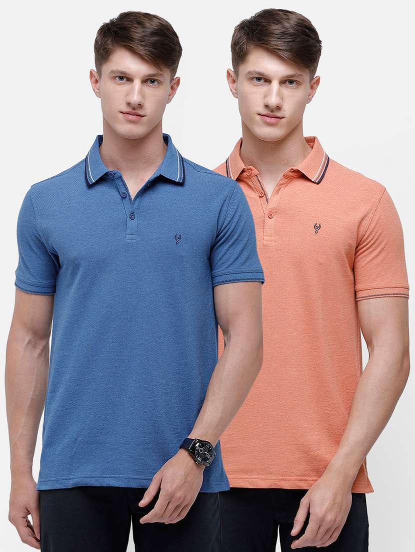 set of 2 solid polo combos t-shirt
