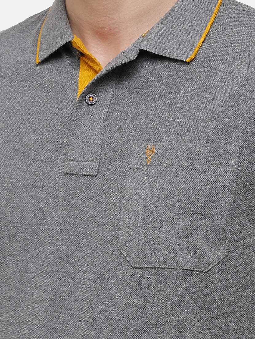 men pack of 2 solid regular fit polo t-shirt - 18317938 -  Standard Image - 4