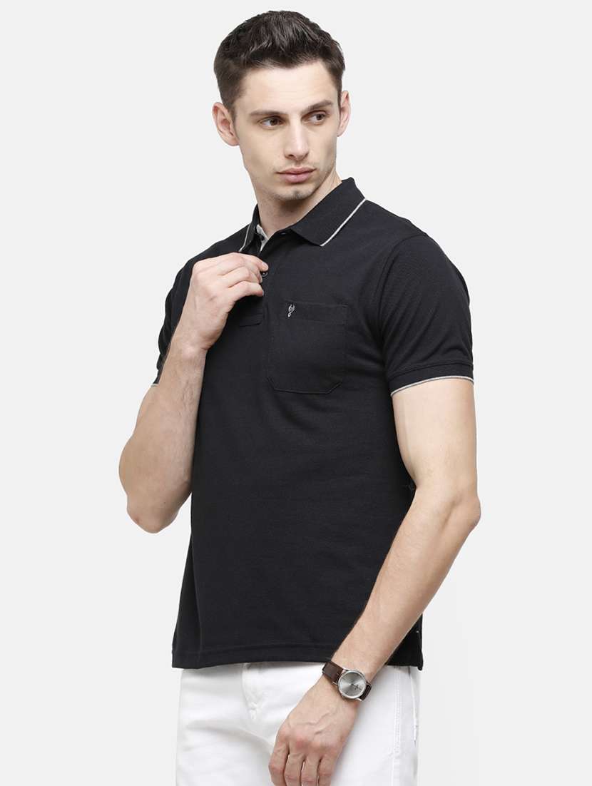 men pack of 2 solid regular fit polo t-shirt - 18317942 -  Standard Image - 1
