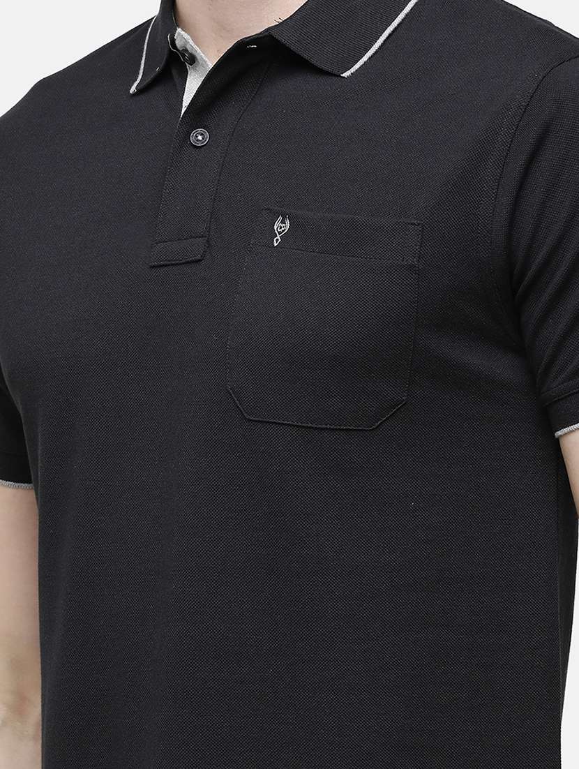 men pack of 2 solid regular fit polo t-shirt - 18317943 -  Standard Image - 4