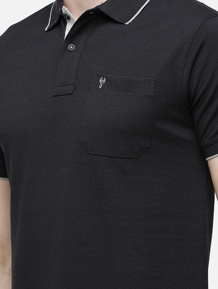 men pack of 2 solid regular fit polo t-shirt - 18317946 -  Standard Image - 4