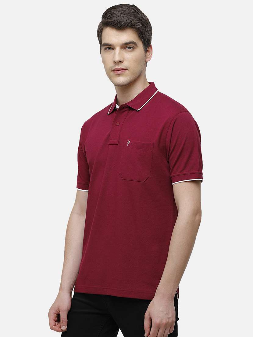 men pack of 2 solid regular fit polo t-shirt - 18317965 -  Standard Image - 1