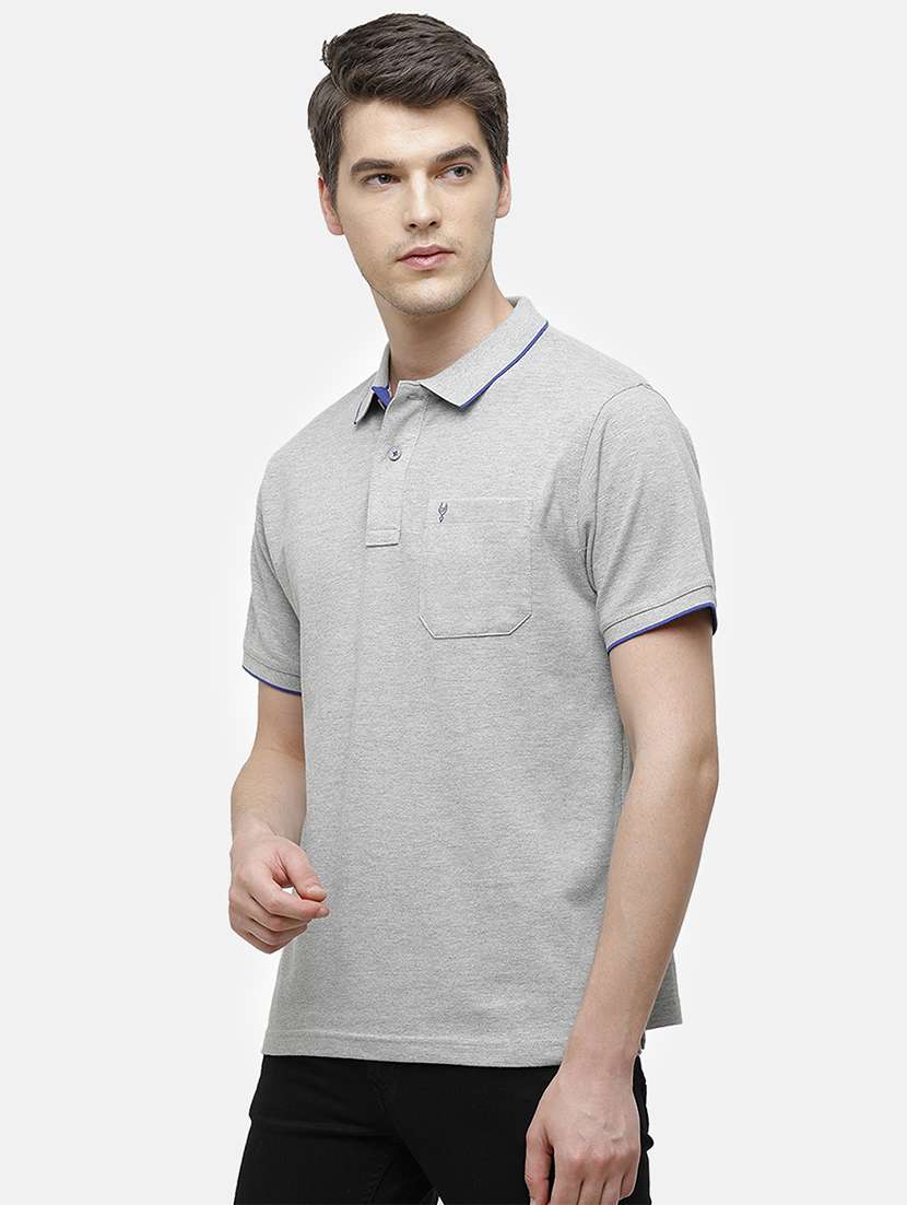 men pack of 2 solid regular fit polo t-shirt - 18317981 -  Standard Image - 1