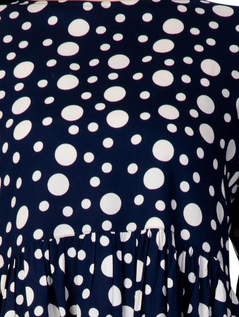 round neck polka dots regular top - 18318089 - Standard Image - 4
