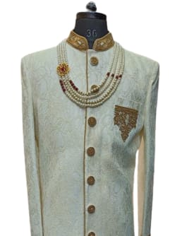 embroidered groom sherwani  - 18318754 -  Standard Image - 1