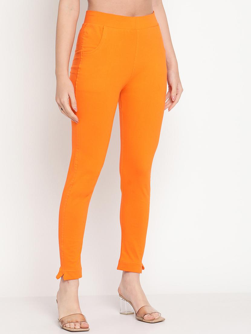 orange solid legging - 18318945 - Standard Image - 1