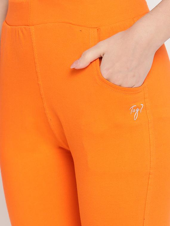 orange solid legging - 18318945 - Standard Image - 4