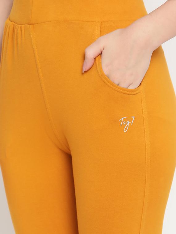 yellow cotton leggings - 18318951 - Standard Image - 4