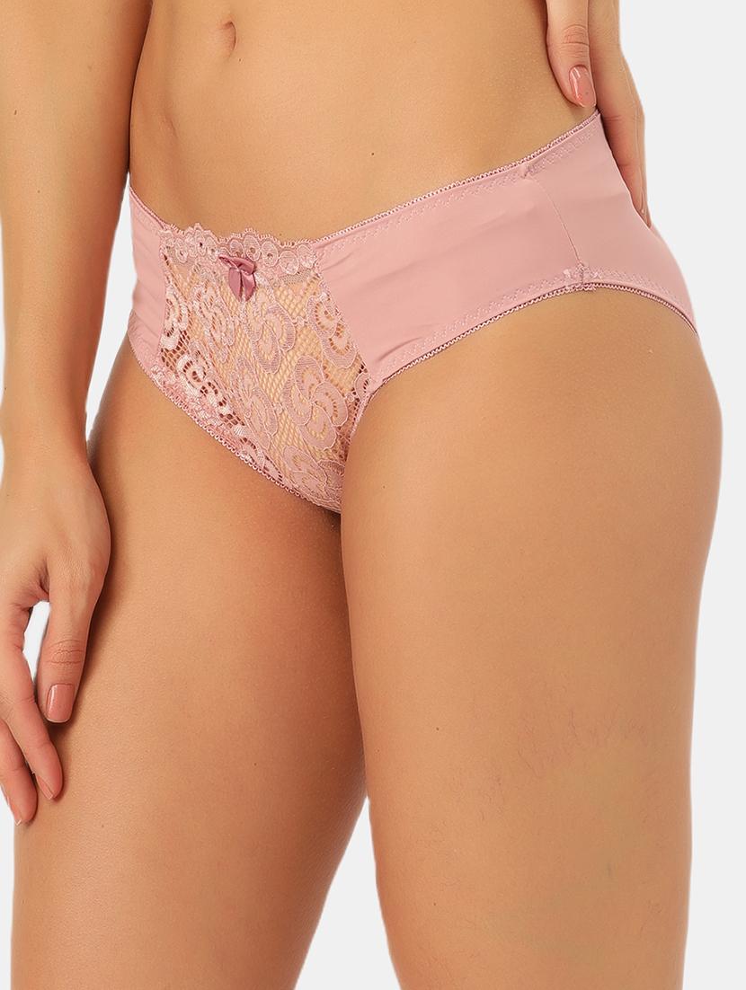 pink laced bikini panty - 18319319 - Standard Image - 1