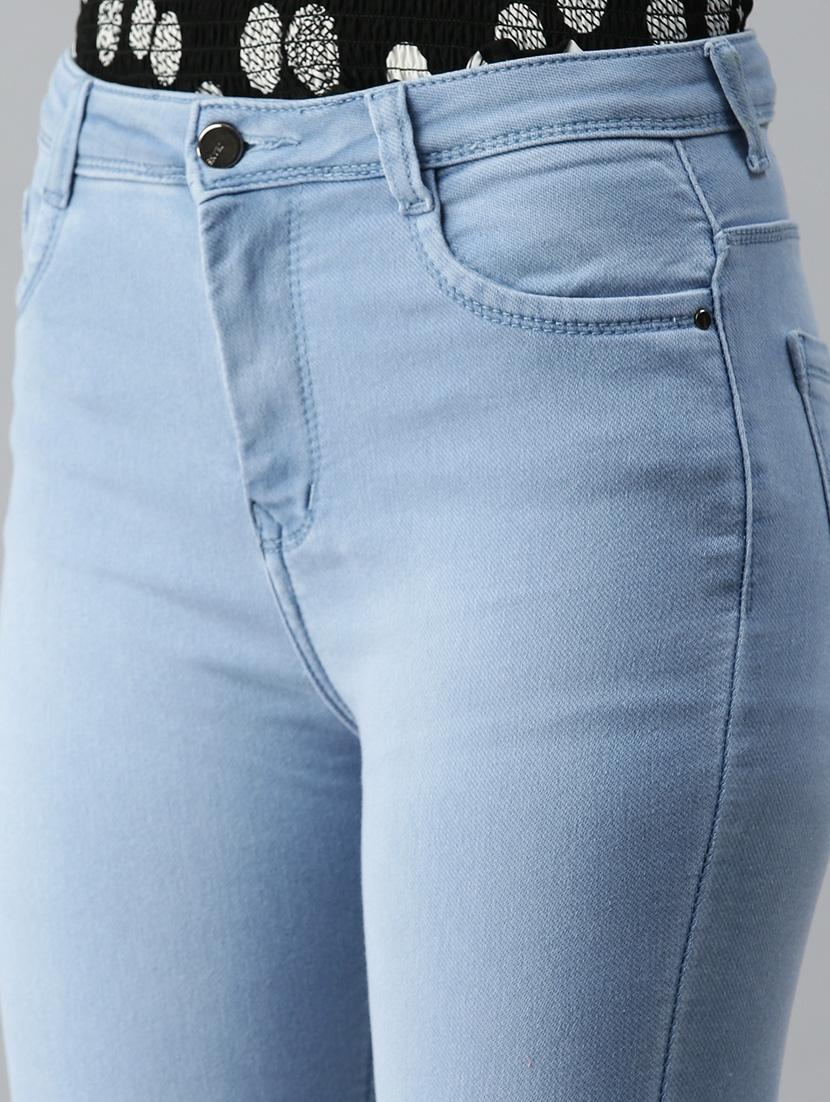 women's plain slim fit jeans - 18319659 - Standard Image - 4