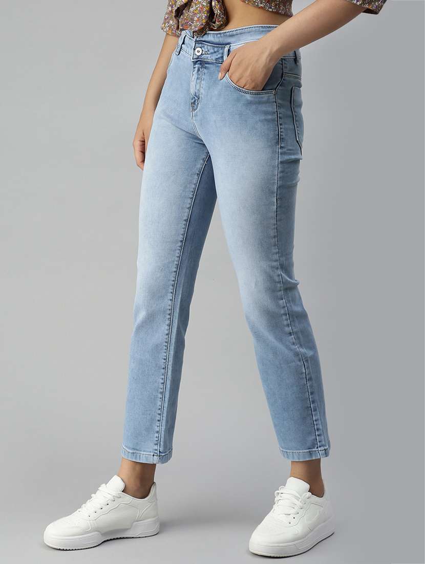 women's plain slim fit jeans - 18319673 -  Standard Image - 1