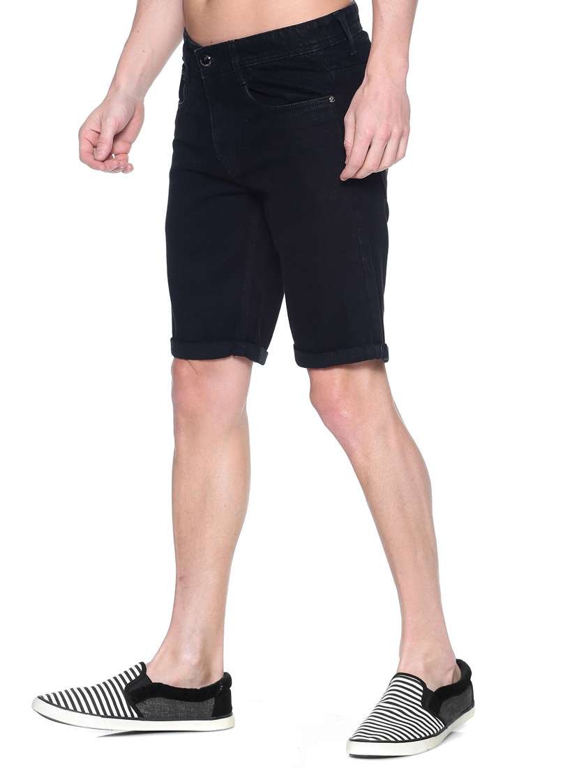 men solid mid rise bermuda - 18319738 - Standard Image - 1