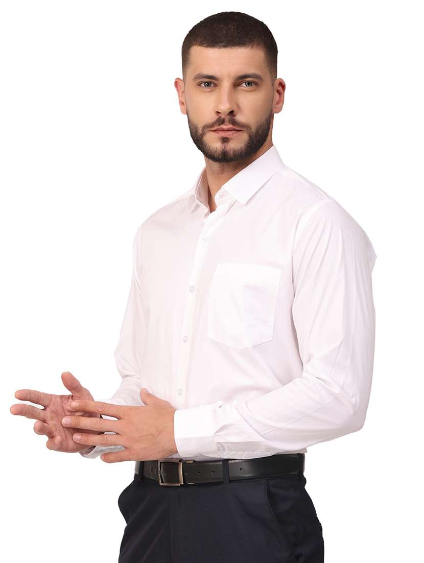 mens solids formal shirt - 18320646 -  Standard Image - 1