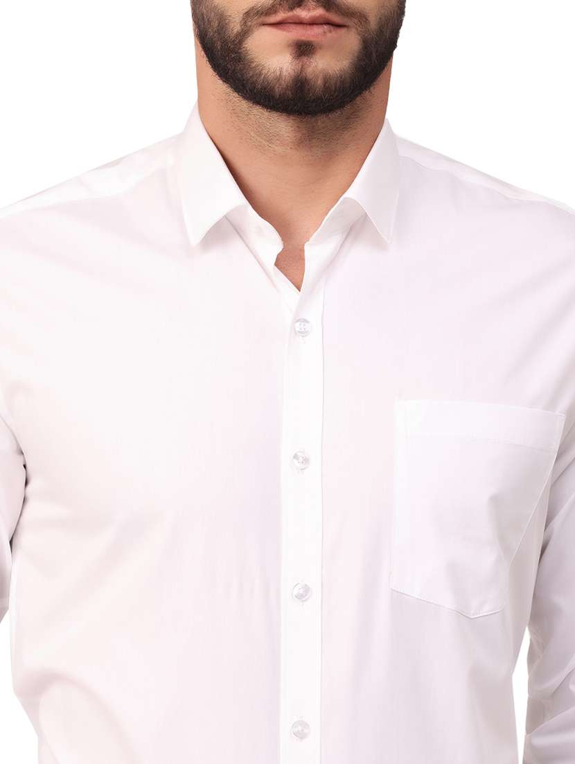 mens solids formal shirt - 18320646 -  Standard Image - 4