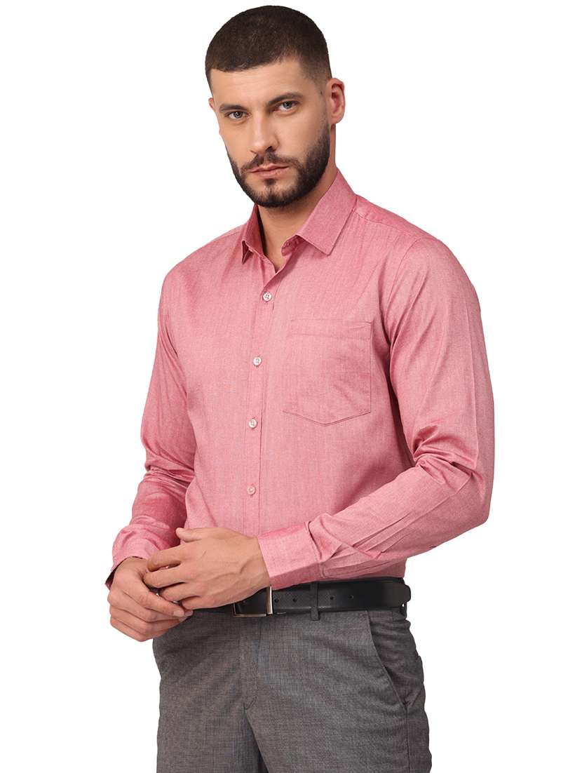 mens solids formal shirt - 18320651 - Standard Image - 1