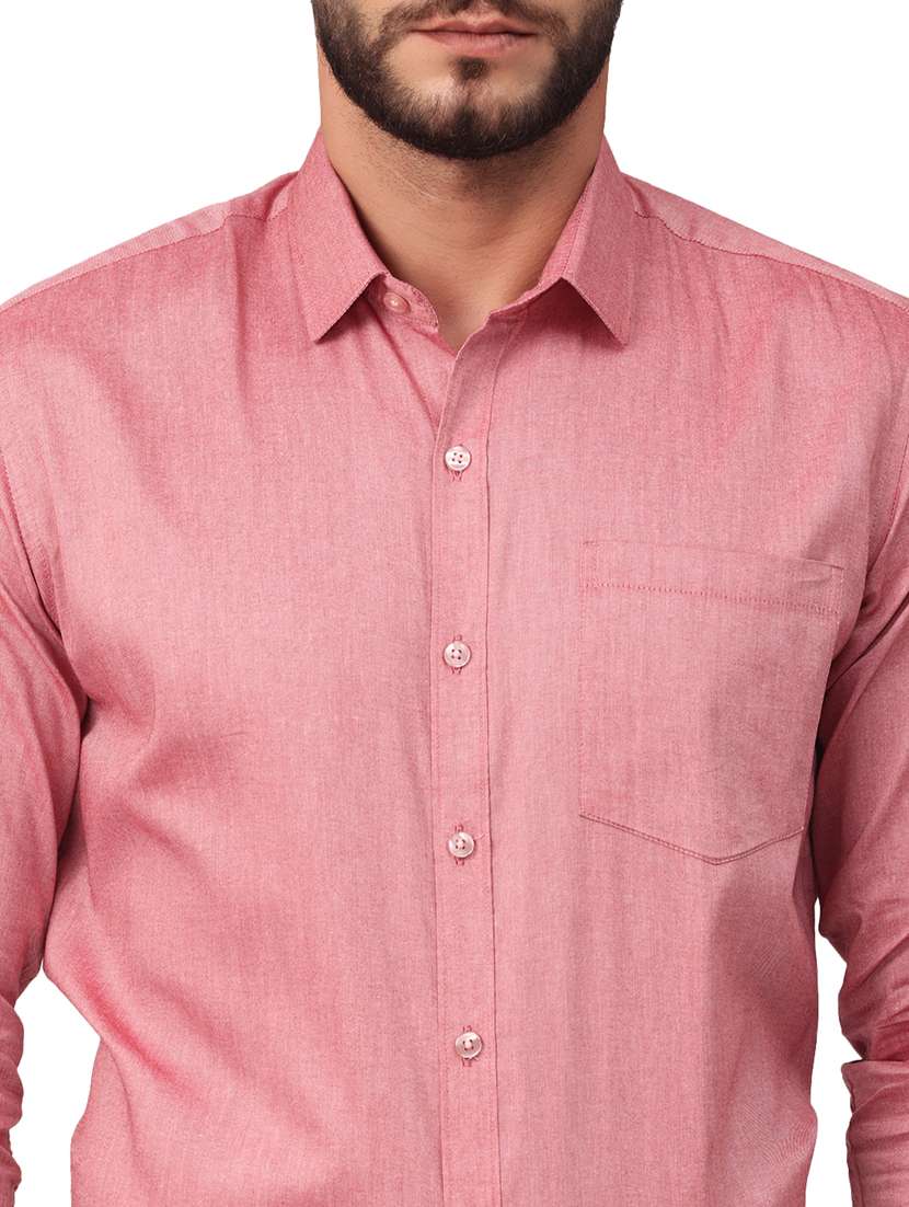 mens solids formal shirt - 18320651 - Standard Image - 4