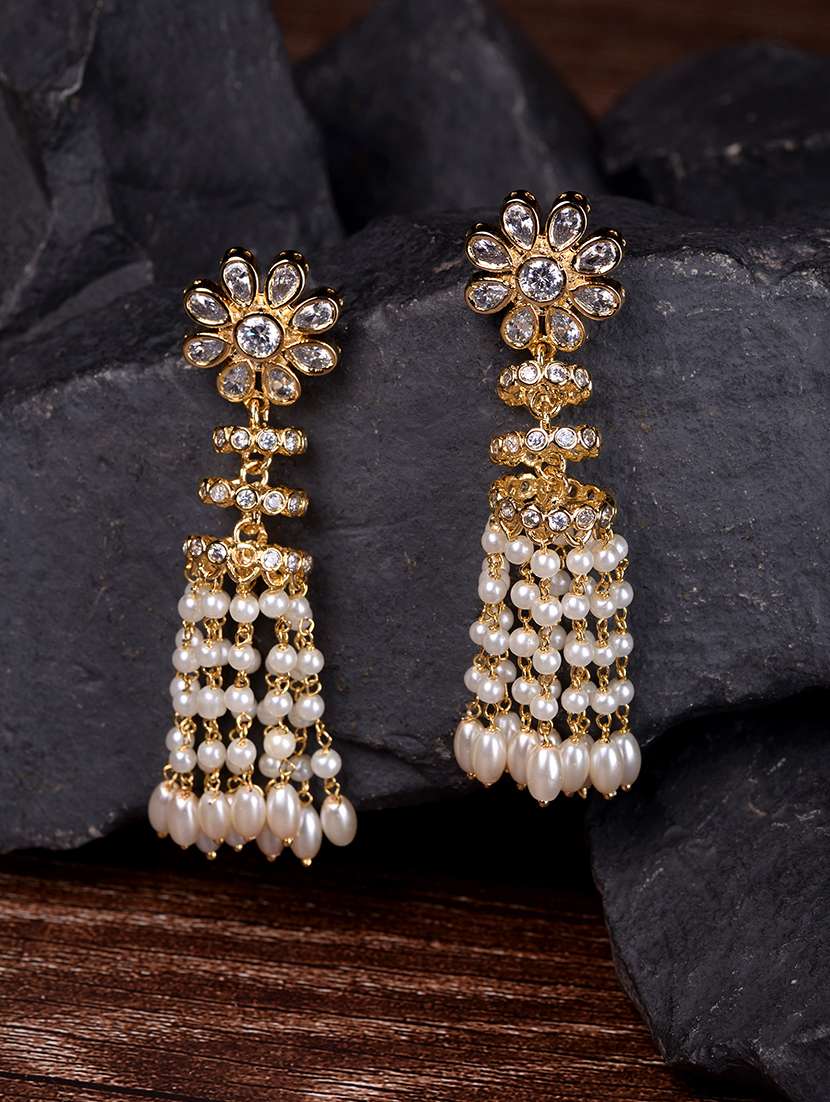 gold brass drop earring