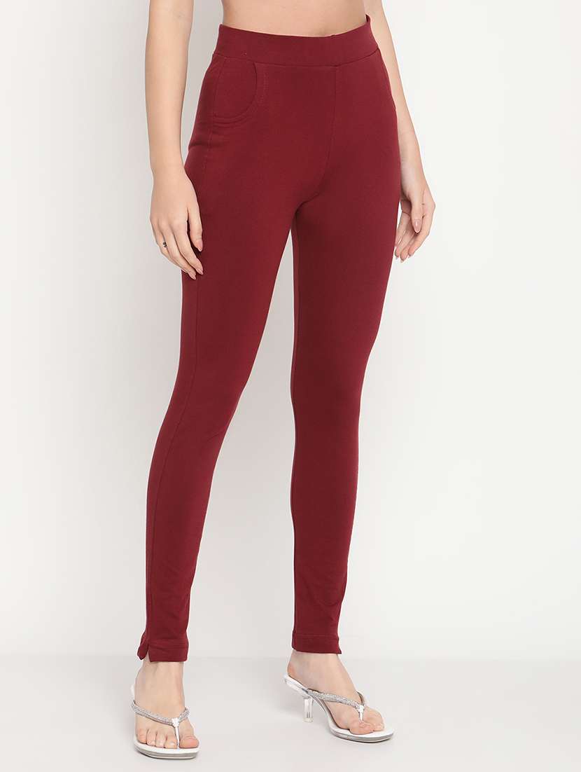 pack of 2 multi colored ankle length legging - 18321113 -  Standard Image - 4