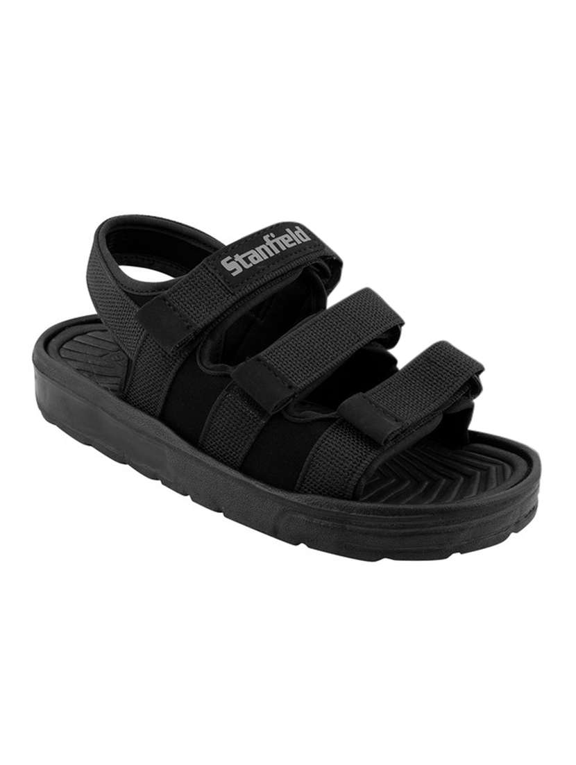 black back strap sandal