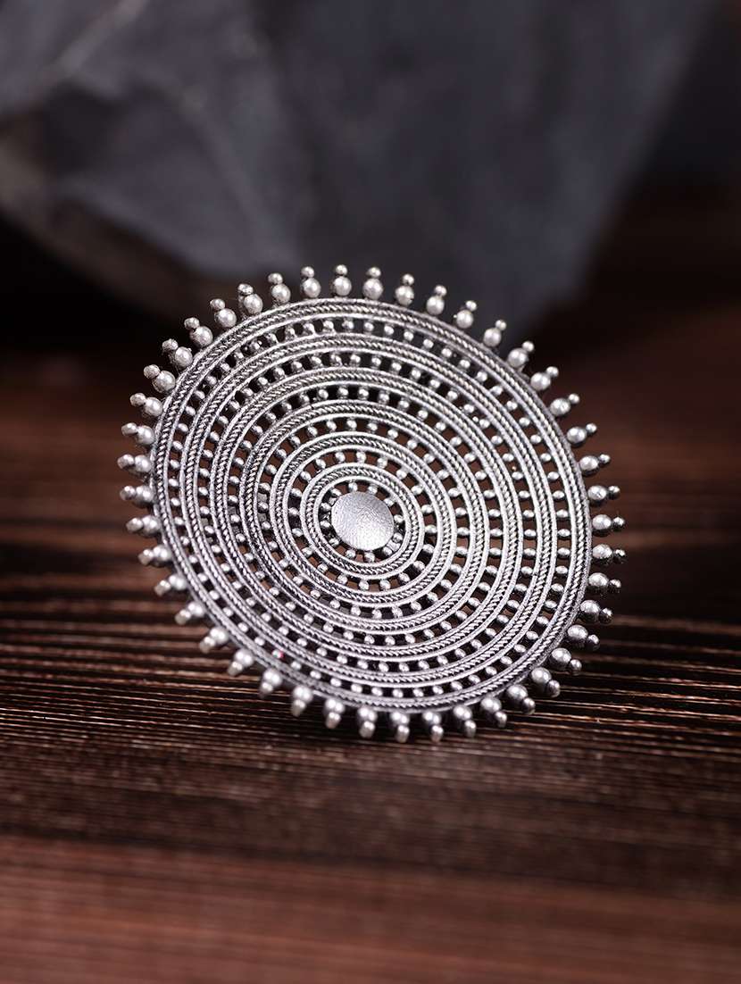 silver brass finger  ring