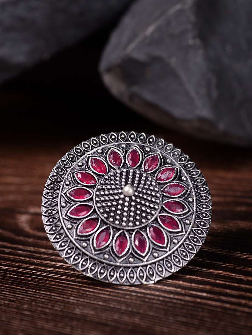 silver brass finger  ring