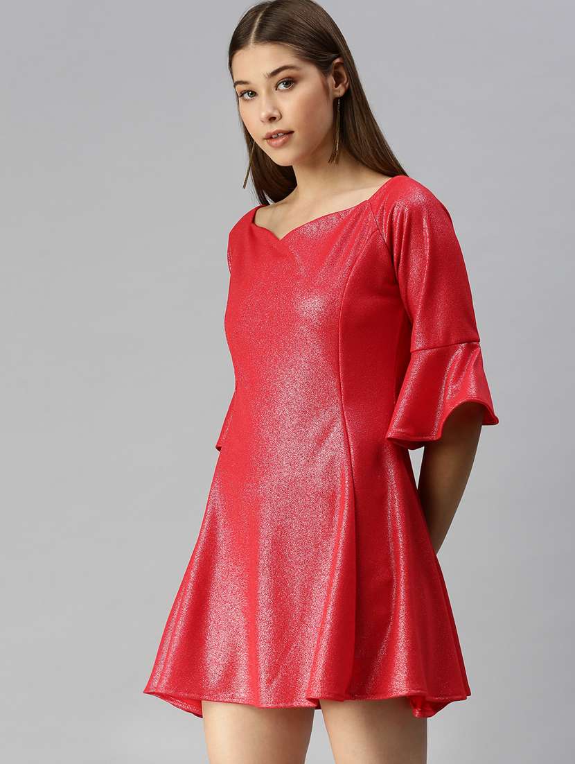 women's  self design dress - 18321847 -  Standard Image - 1