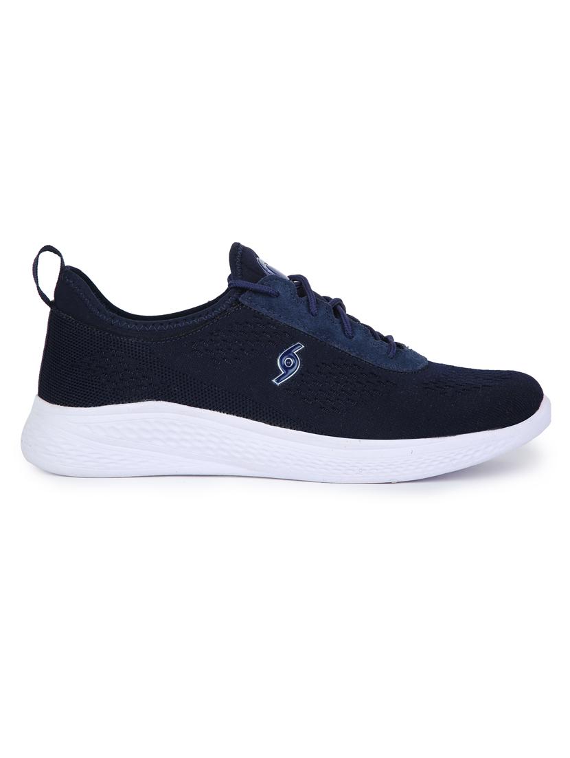 navy fabric sport shoes - 18322359 - Standard Image - 1