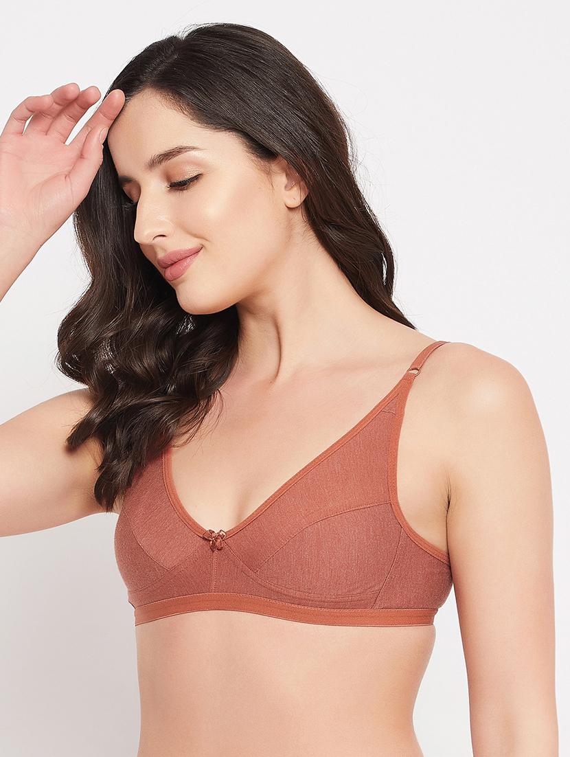 orange solid t-shirt bra - 18323902 - Standard Image - 1