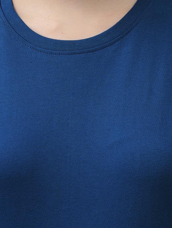 round neck solid tee - 18324511 - Standard Image - 4