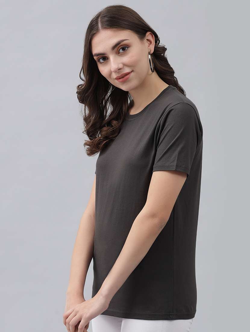 round neck solid tee  - 18324513 -  Standard Image - 1