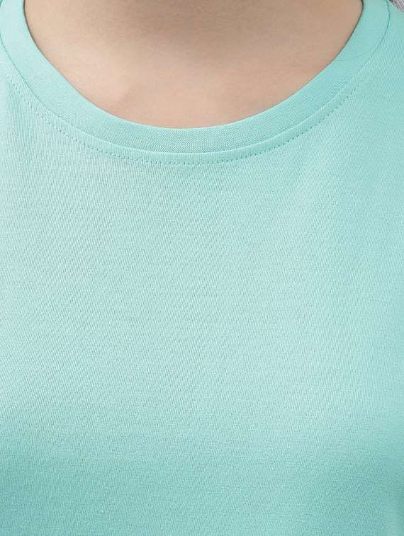 round neck solid tee  - 18324515 -  Standard Image - 4