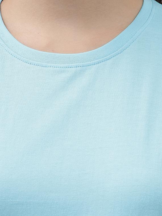 round neck solid tee - 18324519 - Standard Image - 4