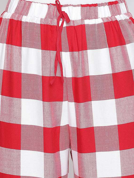 mid rise checkered pajama - 18324531 -  Standard Image - 4