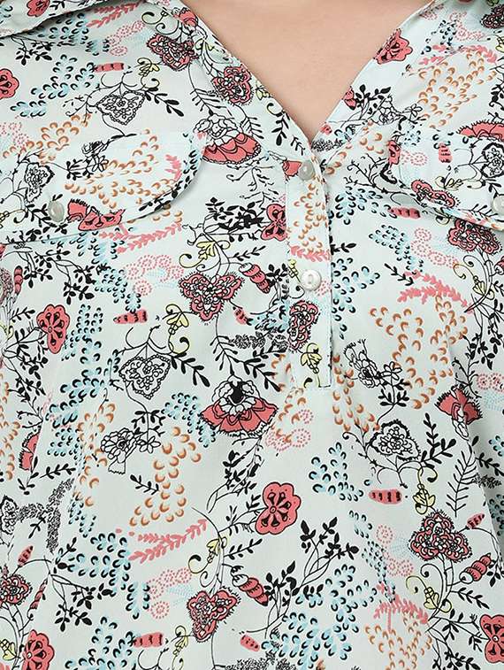 women's straight collared top - 18324574 -  Standard Image - 4