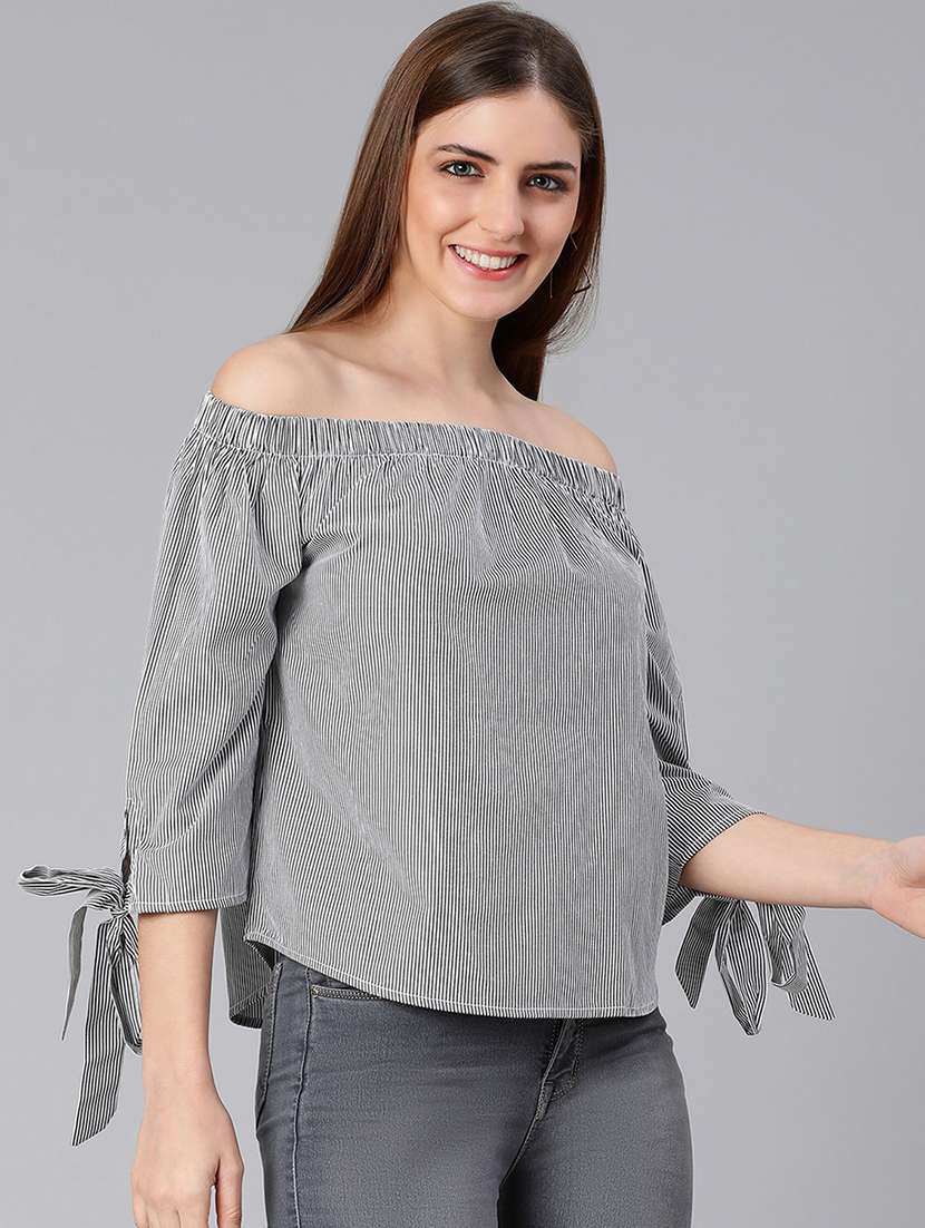 women's straight off shoulder top - 18324588 -  Standard Image - 1