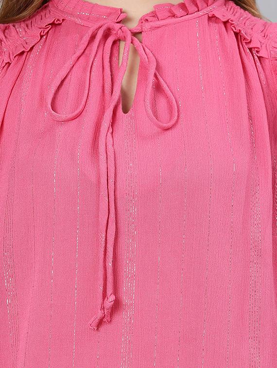 tie up neck solid top - 18324600 - Standard Image - 4