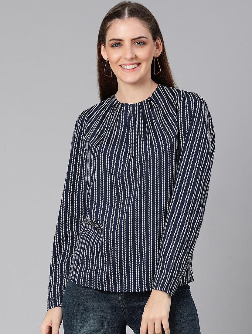 women's straight round neck top - 18324615 - Zoom Image - 0