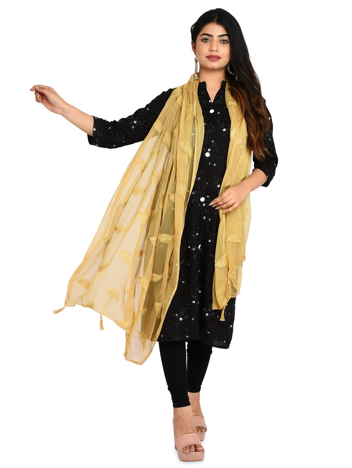 beige chiffon dupatta - 18324647 -  Standard Image - 1