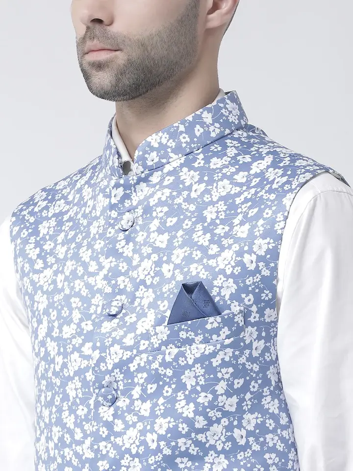 hangup men's blue & white printed  - 18325126 -  Standard Image - 1