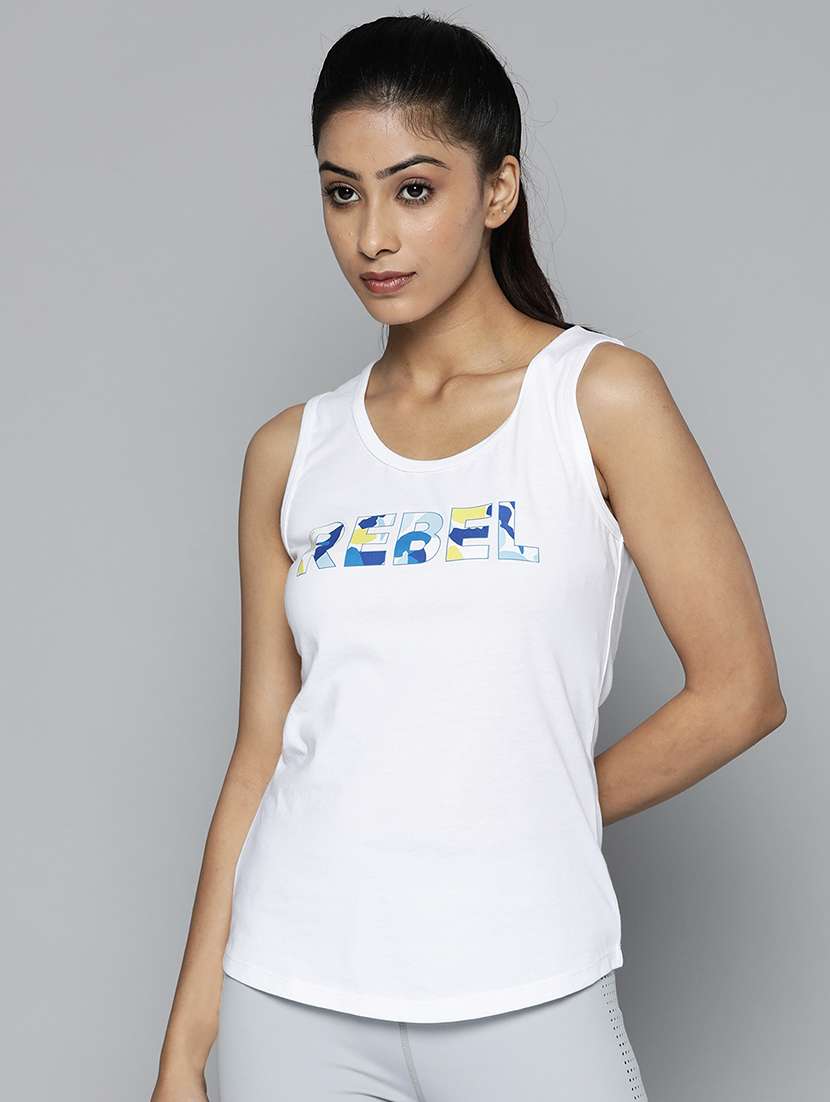 sleeveless printed regular tee - 18325145 - Zoom Image - 0