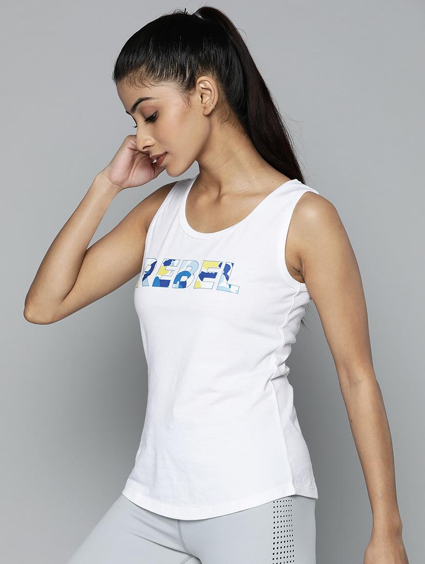 sleeveless printed regular tee - 18325145 -  Standard Image - 1