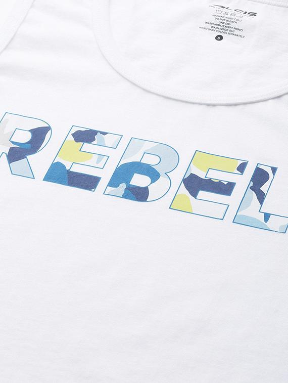 sleeveless printed regular tee - 18325145 - Standard Image - 4