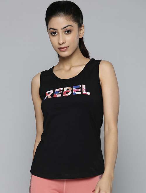 sleeveless printed regular tee - 18325146 - Standard Image - 0