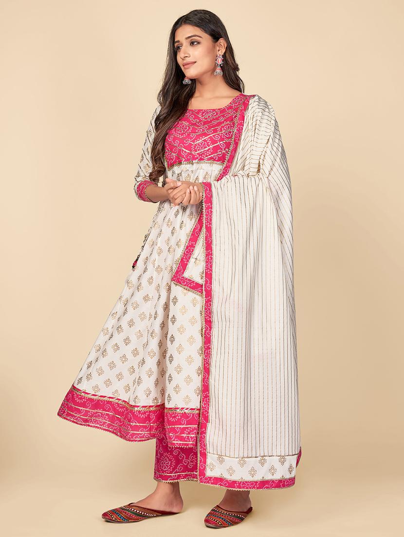 beige cotton suit set - 18325305 - Standard Image - 1
